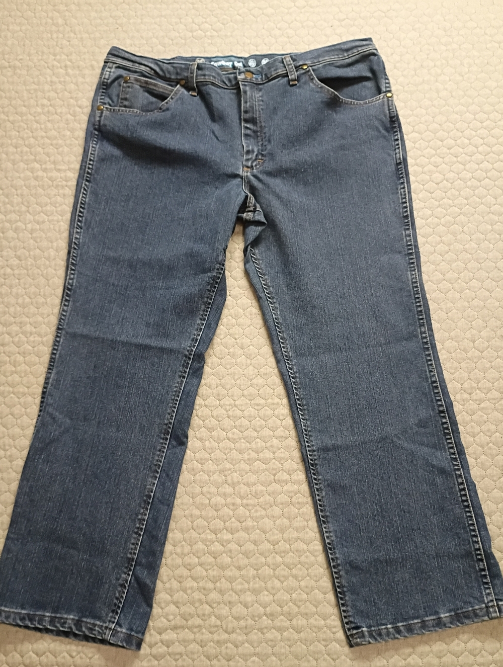 Wrangler Men's 40 X 29 Cool Vantage Jeans Cowboy Cut Performance Denim Slim Fit